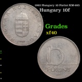 1993 Hungary 10 Forint KM-695 Grades xf