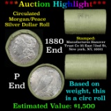 ***Auction Highlight*** Manufactures Hanover Trust Shotgun 1880 & 'P' Ends Mixed Morgan/Peace Silver