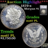 ***Auction Highlight*** 1879-s Morgan Dollar Near TOP POP! 1 Graded ms67 pl By SEGS (fc)