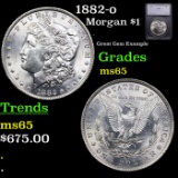 1882-o Morgan Dollar $1 Graded ms65 By SEGS