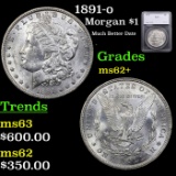 1891-o Morgan Dollar $1 Graded ms62+ By SEGS