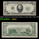 1950A $20 Green Seal Federal Reserve Note (New York, NY) Grades vf+