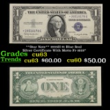 **Star Note** 1935H $1 Blue Seal Silver Certificate With Motto Fr-1618* Grades Select CU