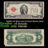 1928G $2 Red seal United States Note Grades vf details
