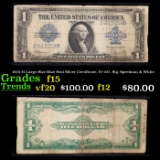 1923 $1 Large Size Blue Seal Silver Certificate, Fr-237, Sig. Speelman & White Grades f+