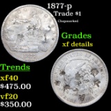 1877-p Trade Dollar $1 Grades xf details