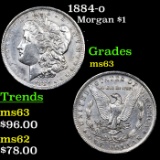 1884-o Morgan Dollar $1 Grades Select Unc