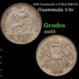 1900 Guatemala 1/2 Real KM-176 Grades Select AU