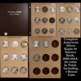***Auction Highlight*** Complete American Silver Eagle $1 Dansco Book, 1986-2014, 30 coins in Total,