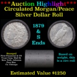 ***Auction Highlight***  First Financial Shotgun 1879 & 'S' Ends Mixed Morgan/Peace Silver dollar ro
