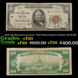 1929 $50 National Currency 'The Federal Reserve Bank' Of NY,NY Grades vf++