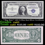 **Star Note** 1957 $1 Blue Seal Silver Certificate Grades Select CU