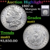 ***Auction Highlight*** 1897-o Morgan Dollar $1 Graded ms63 By SEGS (fc)