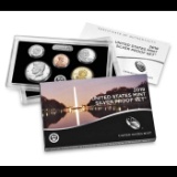 2019 United States Mint Silver Proof Set; 10 pcs, about about 1.4 ounces of pure silver.