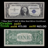 **Star Note** 1957 $1 Blue Seal Silver Certificate Grades Select AU