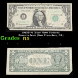 1963B $1 'Barr Note' Federal Reserve Note (San Francisco, CA) Grades f+