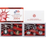 2004 United States Silver Proof Set - 11 pc set, about 1 1/2 ounces of pure silver.