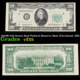 1950B $20 Green Seal Federal Reserve Note (Cleveland, OH) Grades vf++