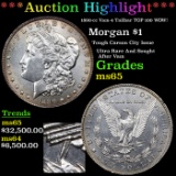 ***Auction Highlight*** 1890-cc Morgan Dollar Vam-4 Tailbar TOP 100 WOW! $1 Graded ms65 BY SEGS (fc)