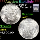 ***Auction Highlight*** 1896-p Morgan Dollar $1 Graded ms67 BY SEGS (fc)