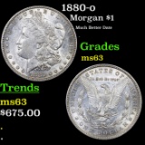 1880-o Morgan Dollar $1 Graded ms63 BY SEGS