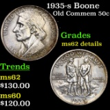 1935-s Boone Old Commem Half Dollar 50c Grades Unc Details