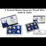 Group of 2 1999-2000 United States Quarters Proof Set - 10 pc set -  Low Mintage