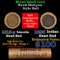 Mixed small cents 1c orig shotgun roll, 1919-s Wheat Cent, 1898 Indian Cent other end, Brinks Wrappe