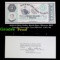 Proof 1858 $3 Ohio Valley Bank Note, Obverse BEP Intaglio Souvenir Card SO-012, ANA '80 Grades Proof