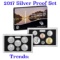 2017 United States Mint Silver Proof Set; 10 pcs, about about 1.4 ounces of pure silver.