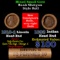 Mixed small cents 1c orig shotgun roll, 1918-d Wheat Cent, 1892 Indian Cent other end, Brinks Wrappe