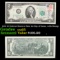 1976 $2 Federal Reserve Note 1st Day of Issue, with Stamp Grades Gem CU