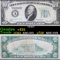 1928B $10 Bright Green Seal Federal Reserve Note (Boston, MA) Redeemable In Gold Grades vf+
