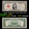 1928C $5 Red Seal United States Note vf++