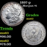 1897-p Morgan Dollar $1 Grades Select Unc