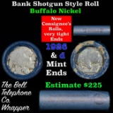 Buffalo Nickel Shotgun Roll in Old Bank Style 'Bell Telephone'  Wrapper 1926 & d Mint Ends