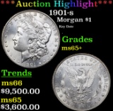 ***Auction Highlight*** 1901-s Morgan Dollar $1 Graded ms65+ BY SEGS (fc)