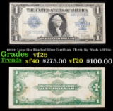 1923 $1 Large Size Blue Seal Silver Certificate, FR-238, Sig Woods & White Grades vf+