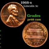 Proof 1968-s Lincoln Cent 1c Grades GEM++ Proof Cameo