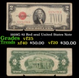 1928G $2 Red seal United States Note Grades vf+