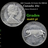 1967 Canada 25 Cents 25c KM-68 Grades Select Unc PL