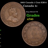 1905 Canada 1 Cent KM-8 Grades xf
