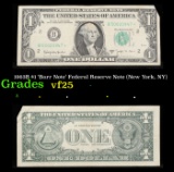 1963B $1 'Barr Note' Federal Reserve Note (New York, NY) Grades vf+