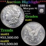 ***Auction Highlight*** 1884-s Morgan Dollar $1 Graded ms61 BY SEGS (fc)