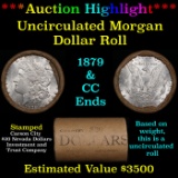 ***Auction Highlight*** 1879 & CC Uncirculated Morgan Dollar Shotgun Roll (fc)