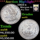 ***Auction Highlight*** 1903-s Morgan Dollar $1 Graded Choice AU By USCG (fc)