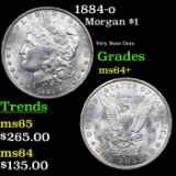 1884-o Morgan Dollar $1 Grades Choice+ Unc