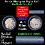 Buffalo Nickel Shotgun Roll in Old Bank Style 'Bell Telephone'  Wrapper 1923 & d Mint Ends