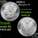 1898-o Morgan Dollar $1 Grades GEM Unc PL