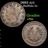 1883 n/c Buffalo Nickel 5c Grades vf, very fine
